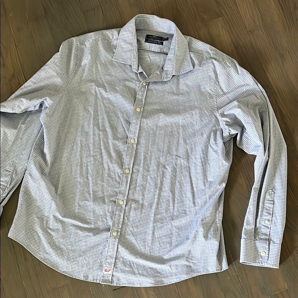 Vineyard vines performance slim fit cooper Long Sleeve shirt size extra large